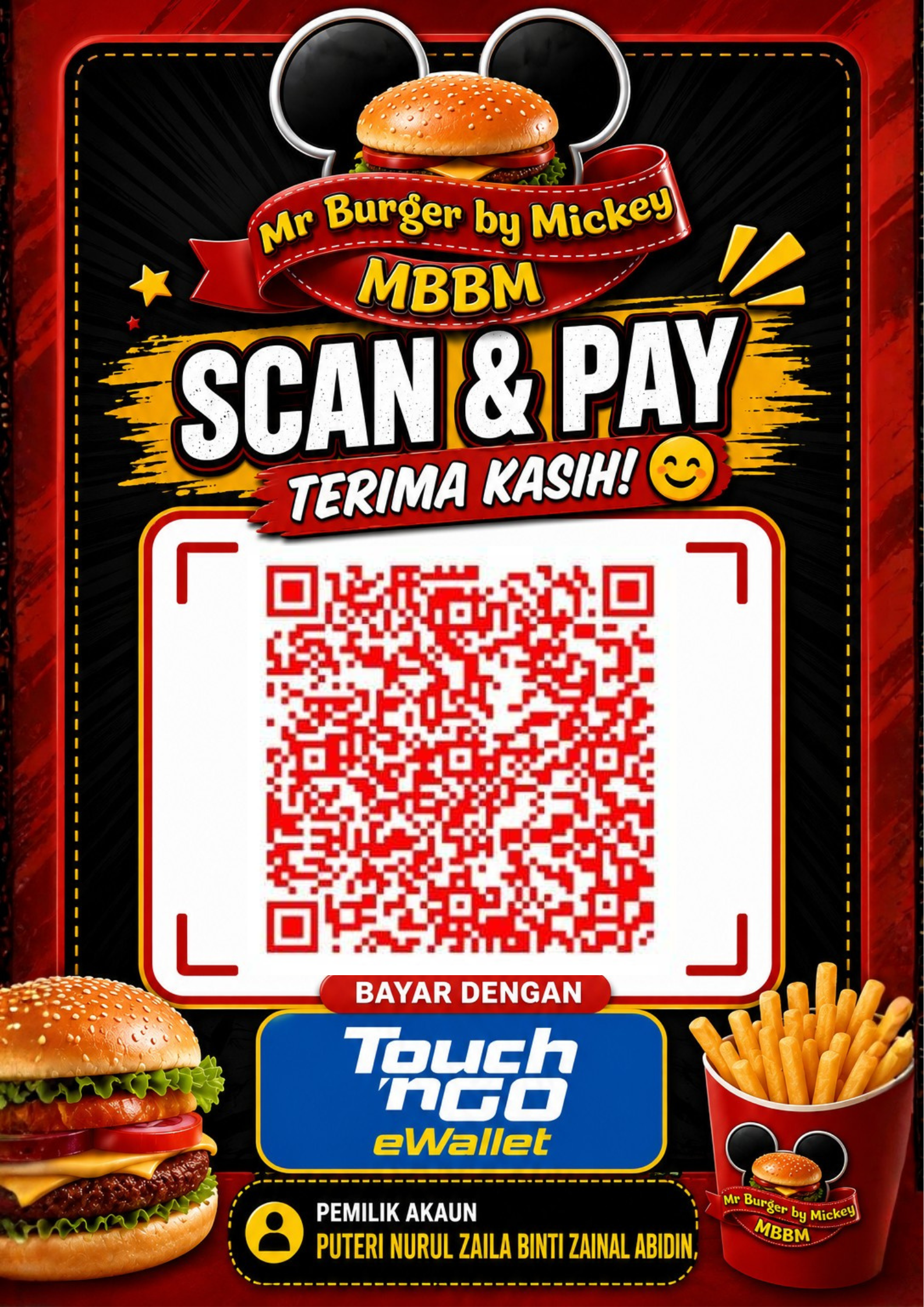 Kod QR Touch 'n Go eWallet